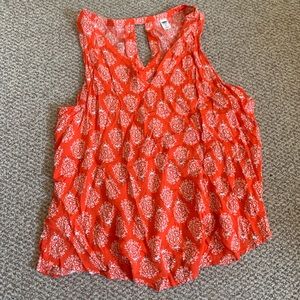 Old navy flowy patterned tank top